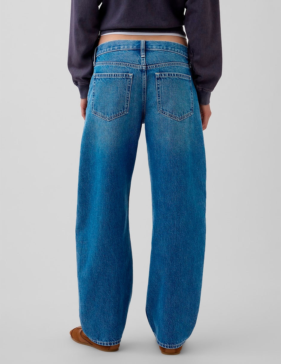 Jeans barrel para mujer