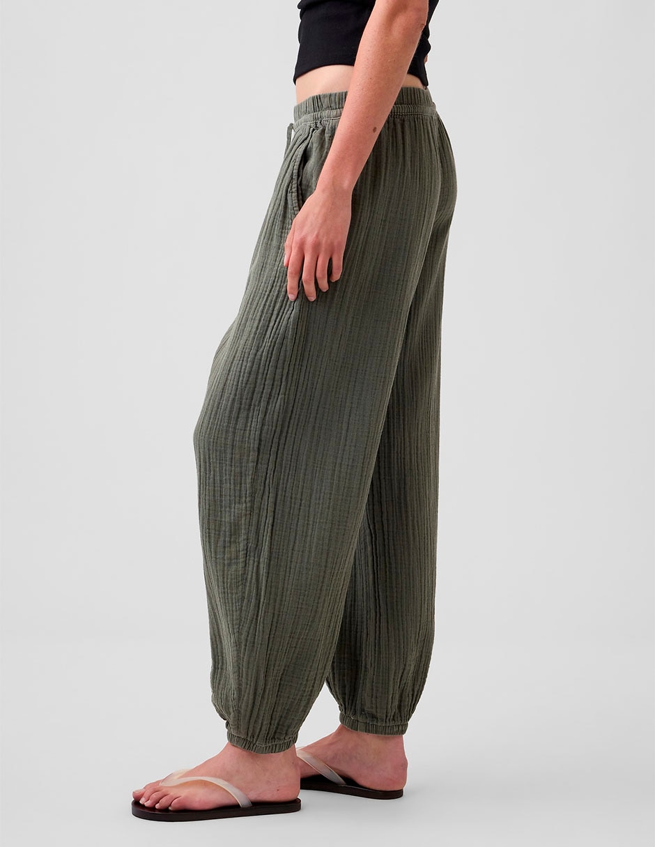 Pantalón baggy de algodón para mujer 3