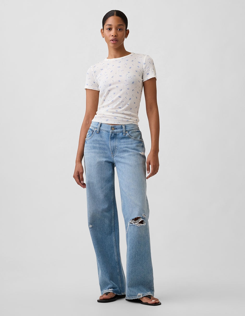 Playera manga corta cuello redondo para mujer 3