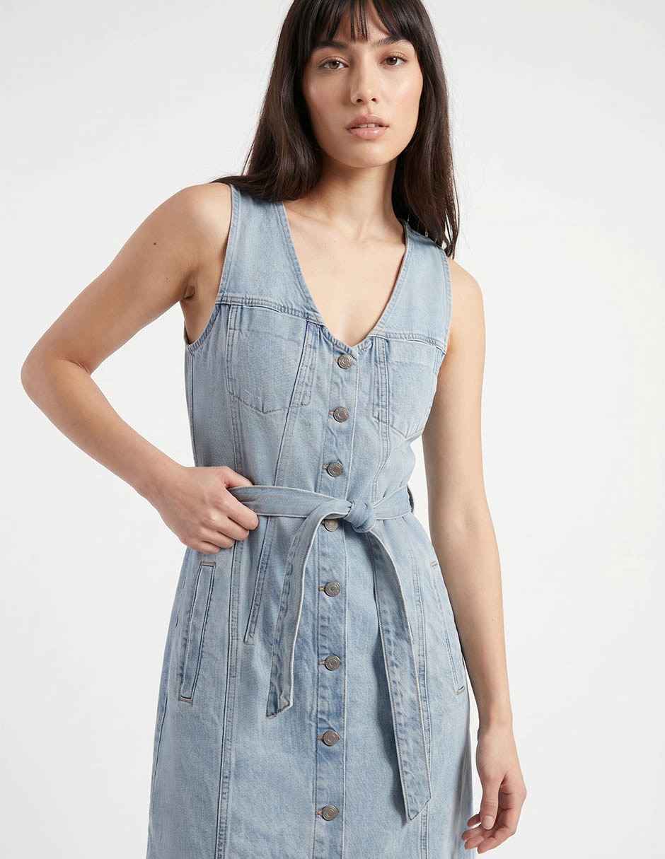 Vestido de algodón Gap para mujer
