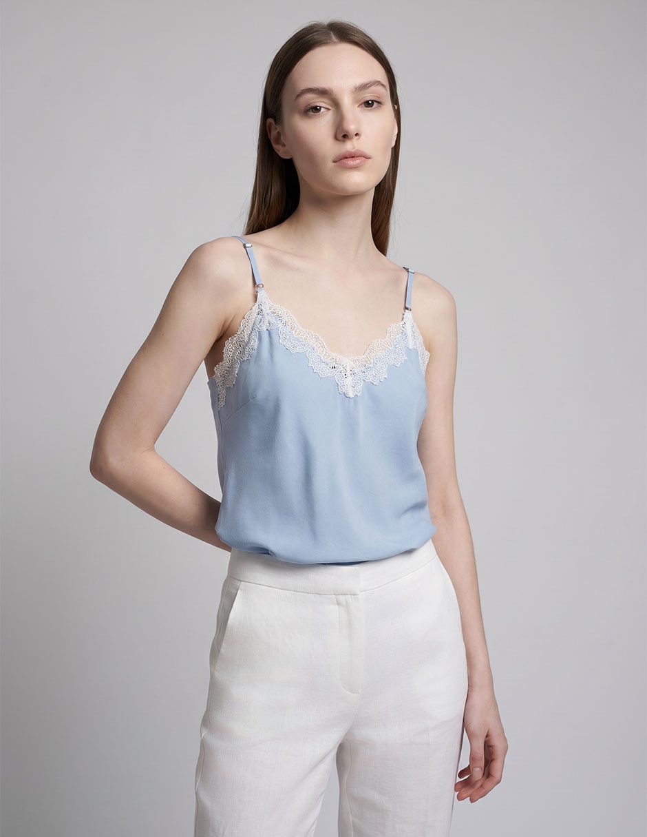 Blusa Sin Manga Para Mujer