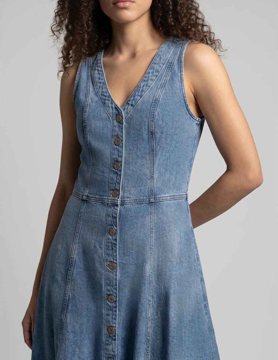 Vestido casual midi para mujer