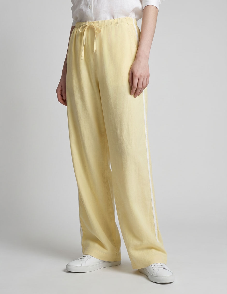 Pantalón De Lino Para Mujer