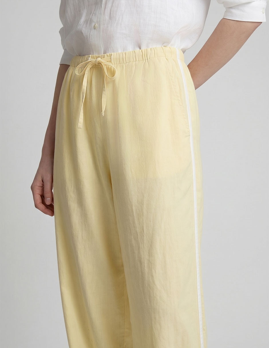 Pantalón Gap De Lino Para Mujer