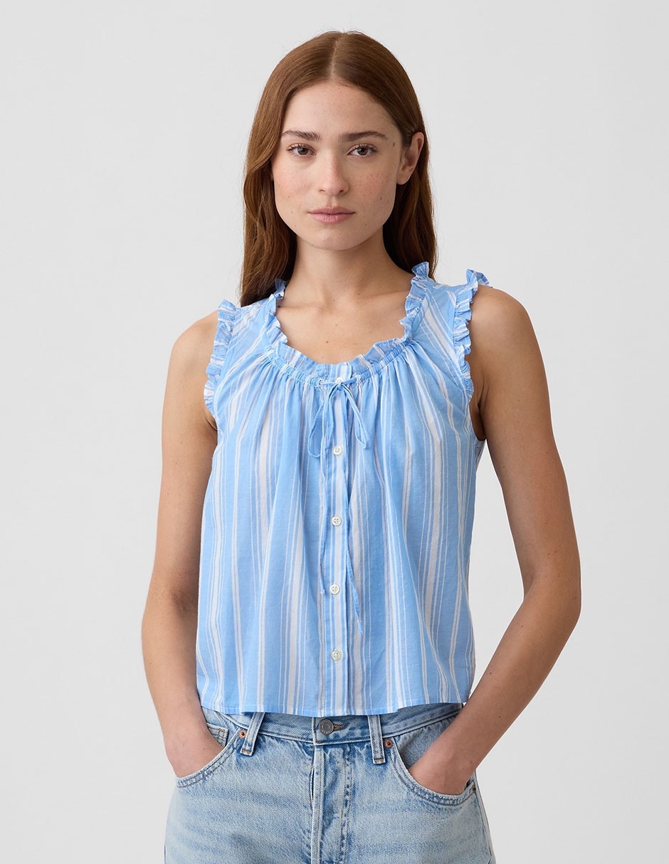 Blusa sin manga para mujer