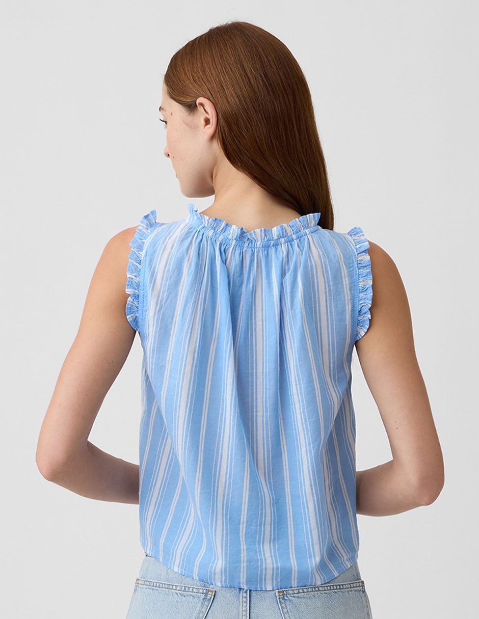 Blusa sin manga para mujer
