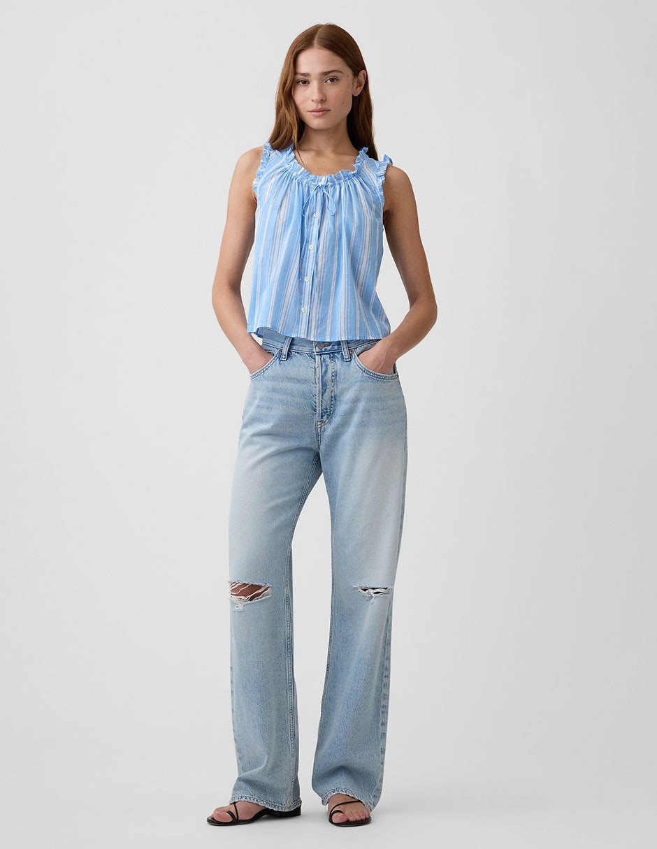 Blusa sin manga para mujer