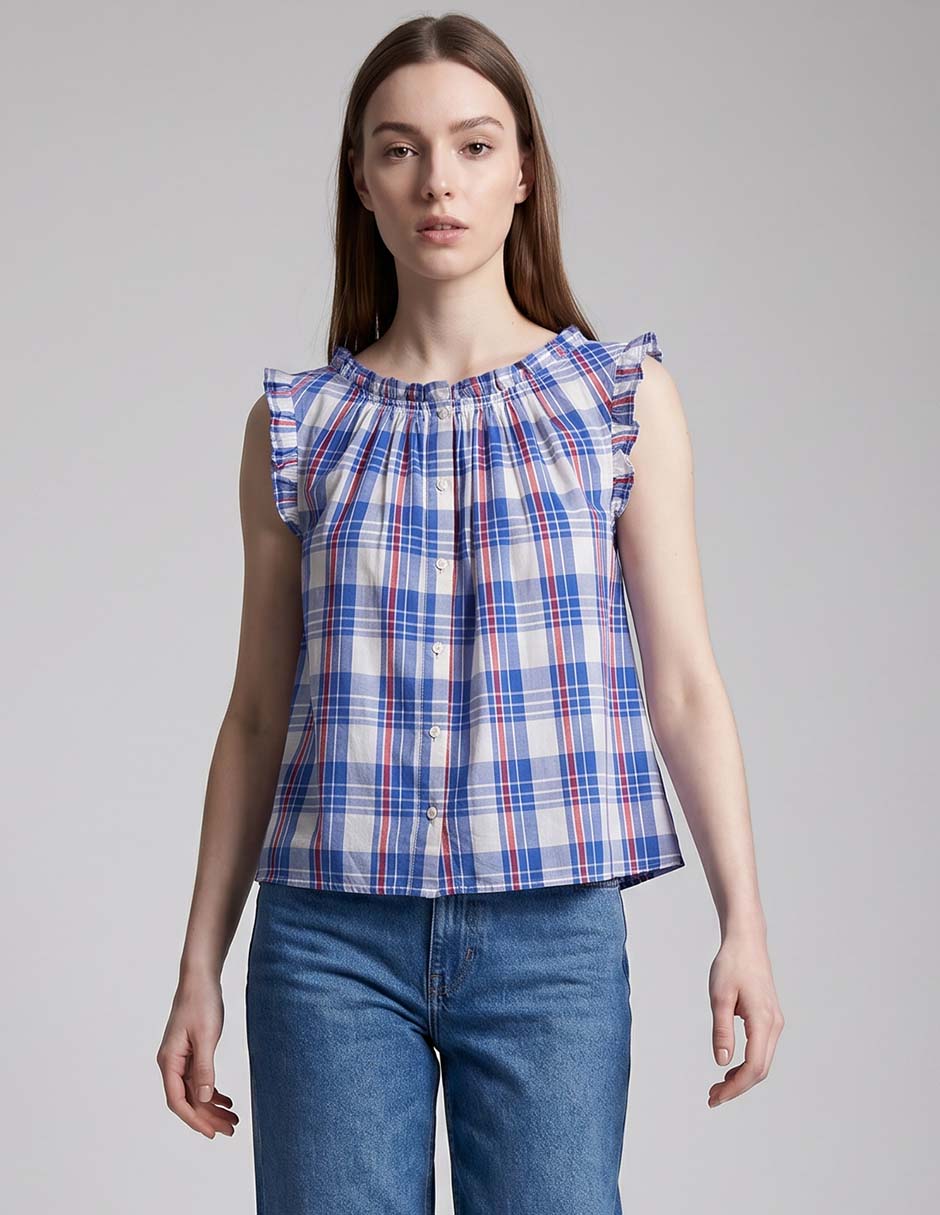 Blusa sin manga para mujer
