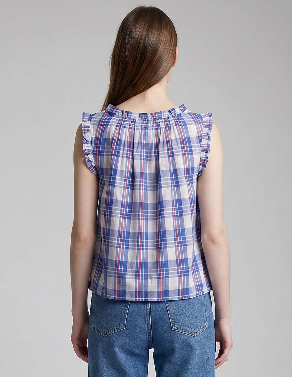 Blusa sin manga para mujer