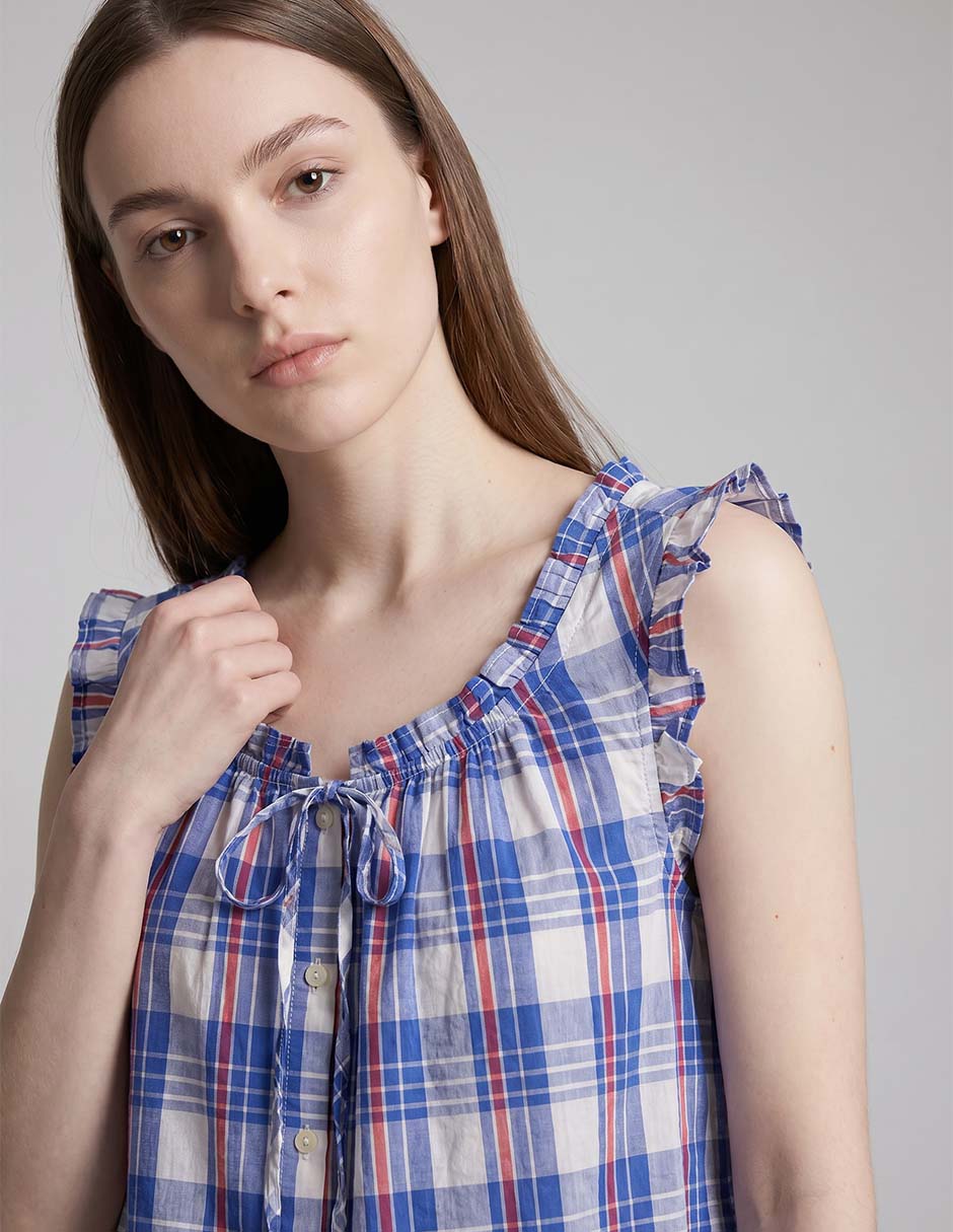 Blusa sin manga para mujer