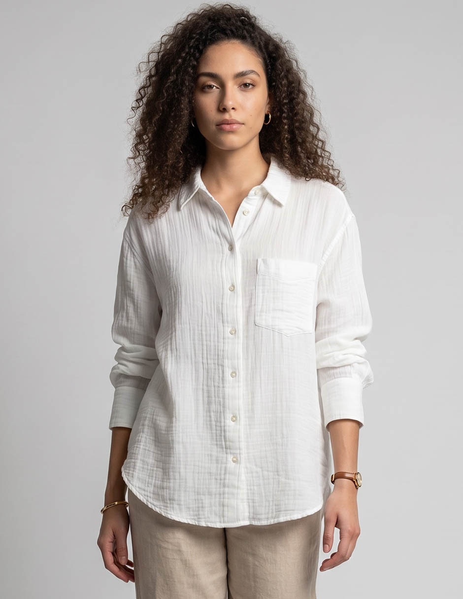 Camisa manga larga para mujer