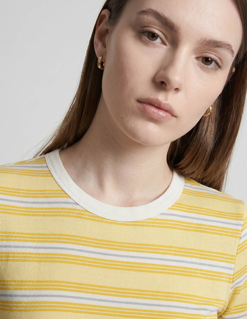 Playera manga corta cuello redondo para mujer 3
