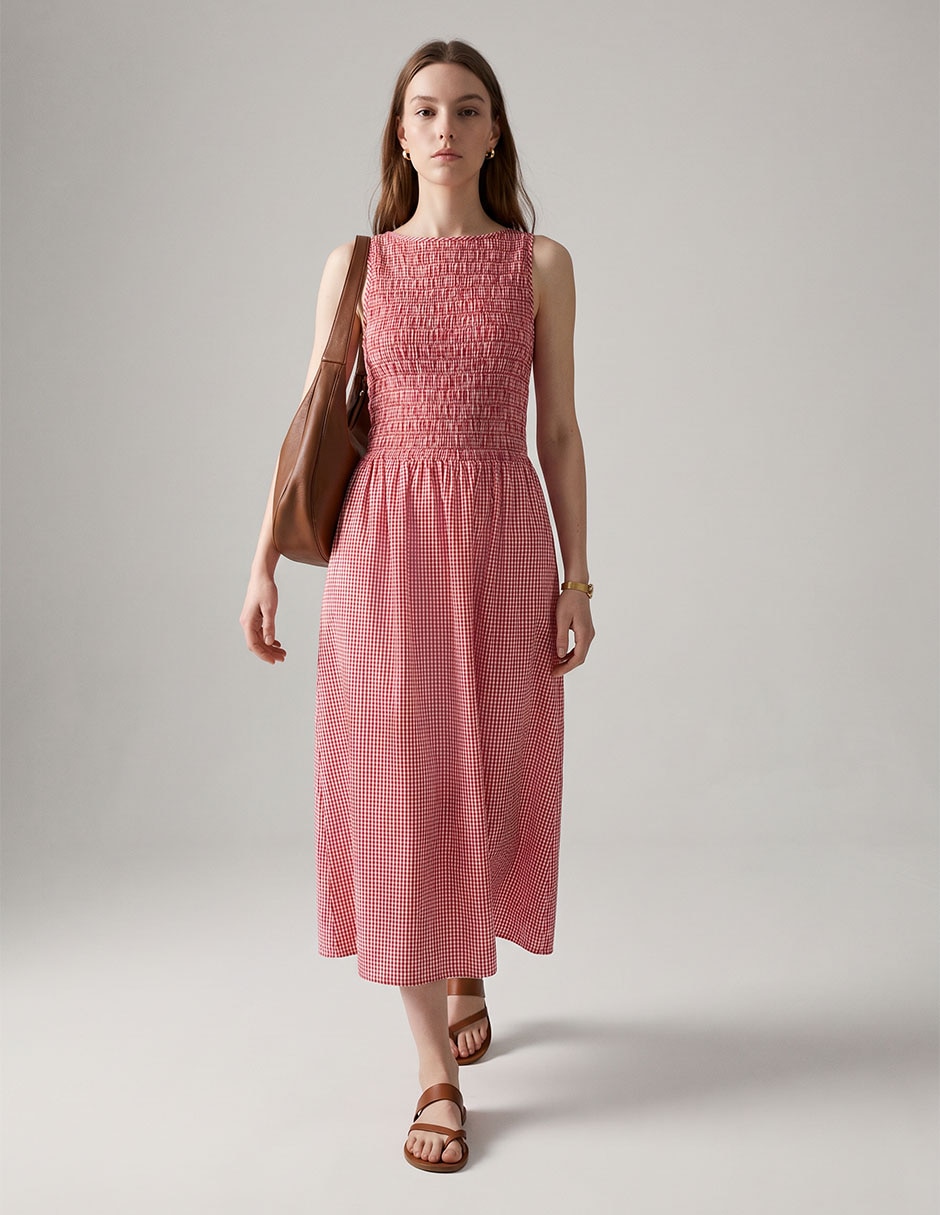Vestido midi casual para mujer