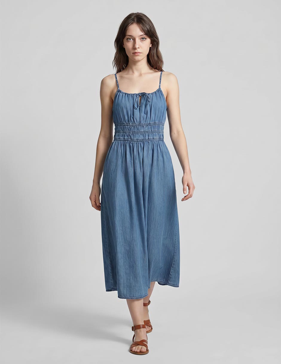 Vestido midi casual para mujer Vestido midi casual para mujer