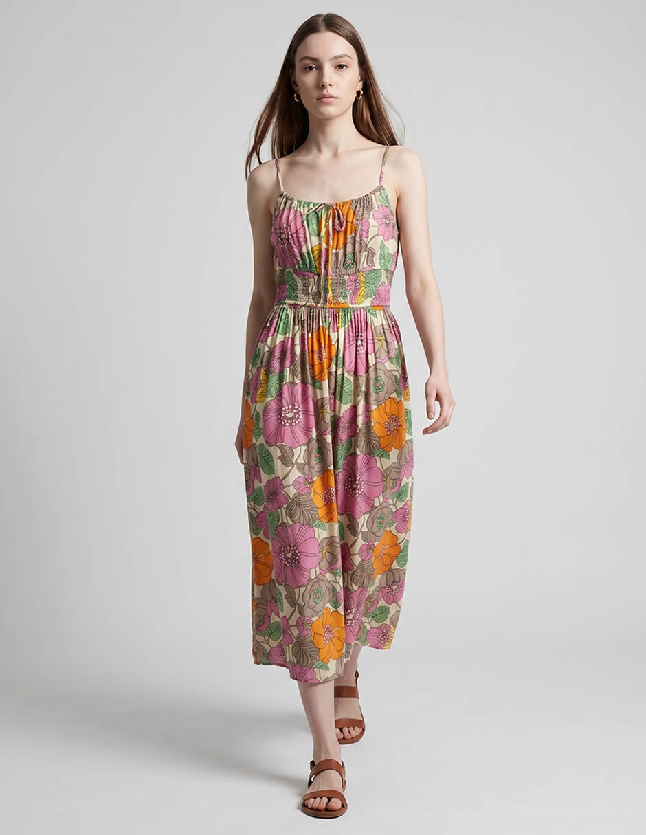 Vestido midi casual para mujer