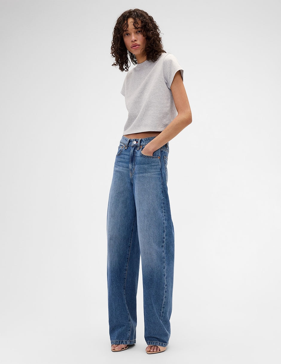 Playera heavyweight Cropped Gap X Victoria Beckham para mujer
