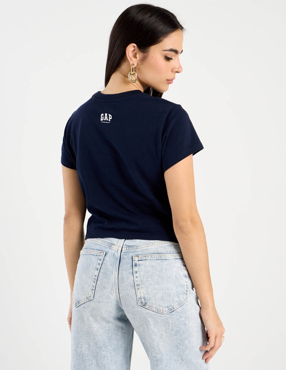 Playera heavyweight Cropped Gap X Victoria Beckham para mujer