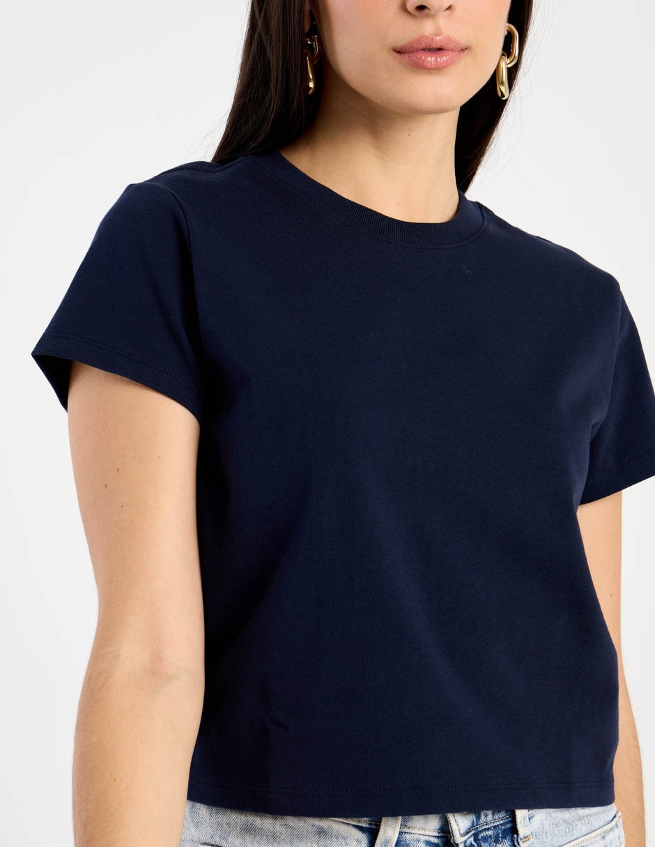 Playera heavyweight Cropped Gap X Victoria Beckham para mujer
