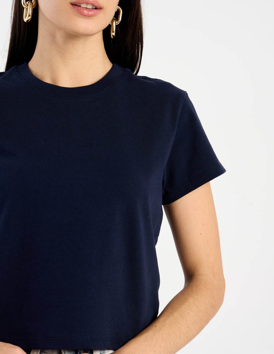 Playera heavyweight Cropped Gap X Victoria Beckham para mujer