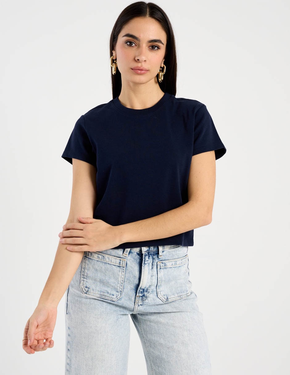 Playera heavyweight Cropped Gap X Victoria Beckham para mujer