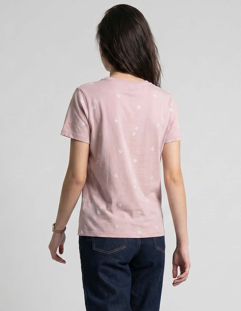Playera manga corta cuello redondo para mujer 2