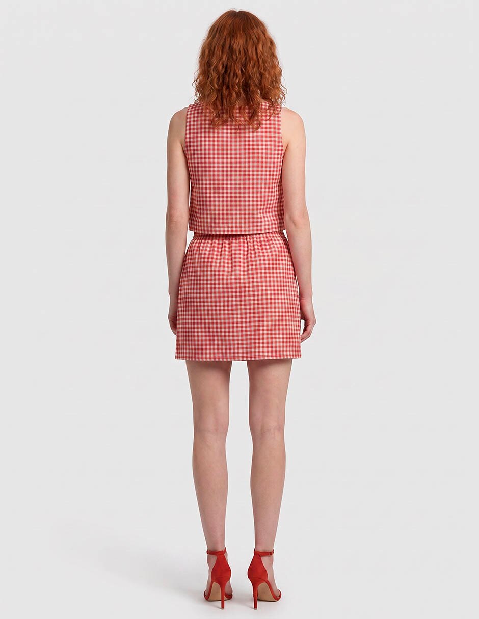 Falda mini a la cintura