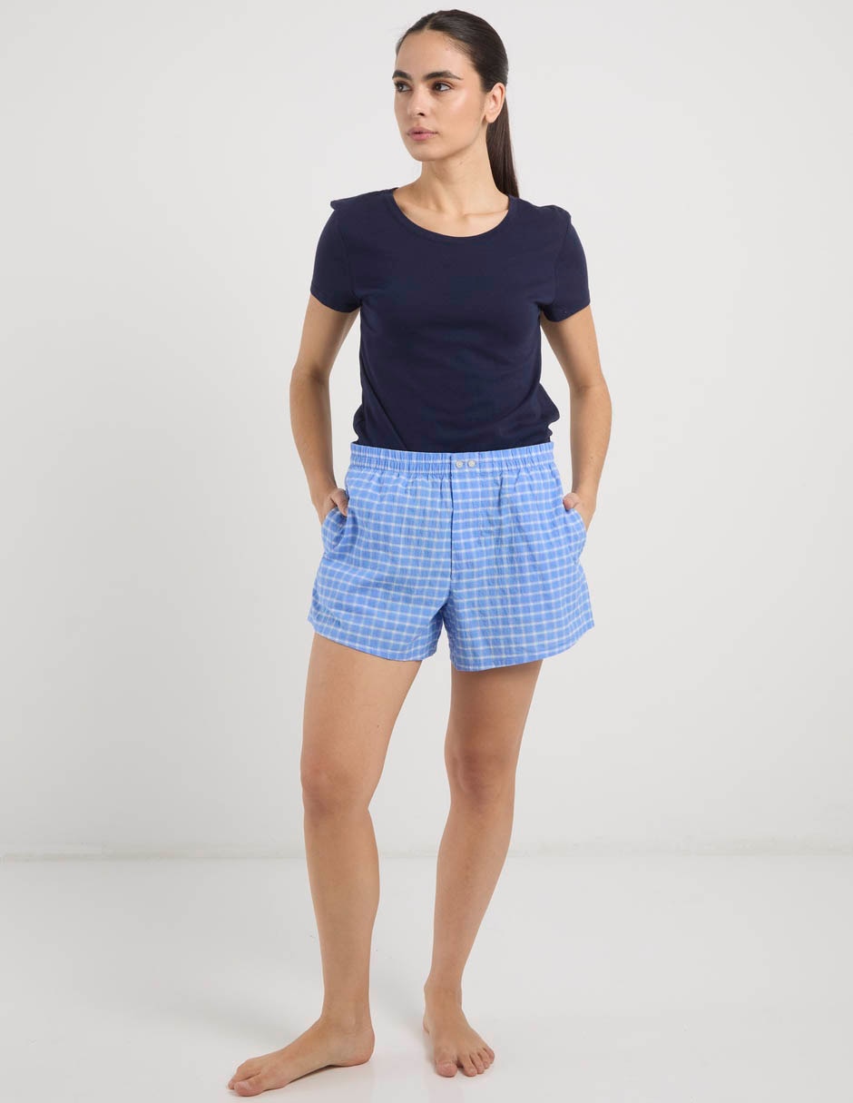 SHORT 896714 A CUADROS MEZCLA MATER 3