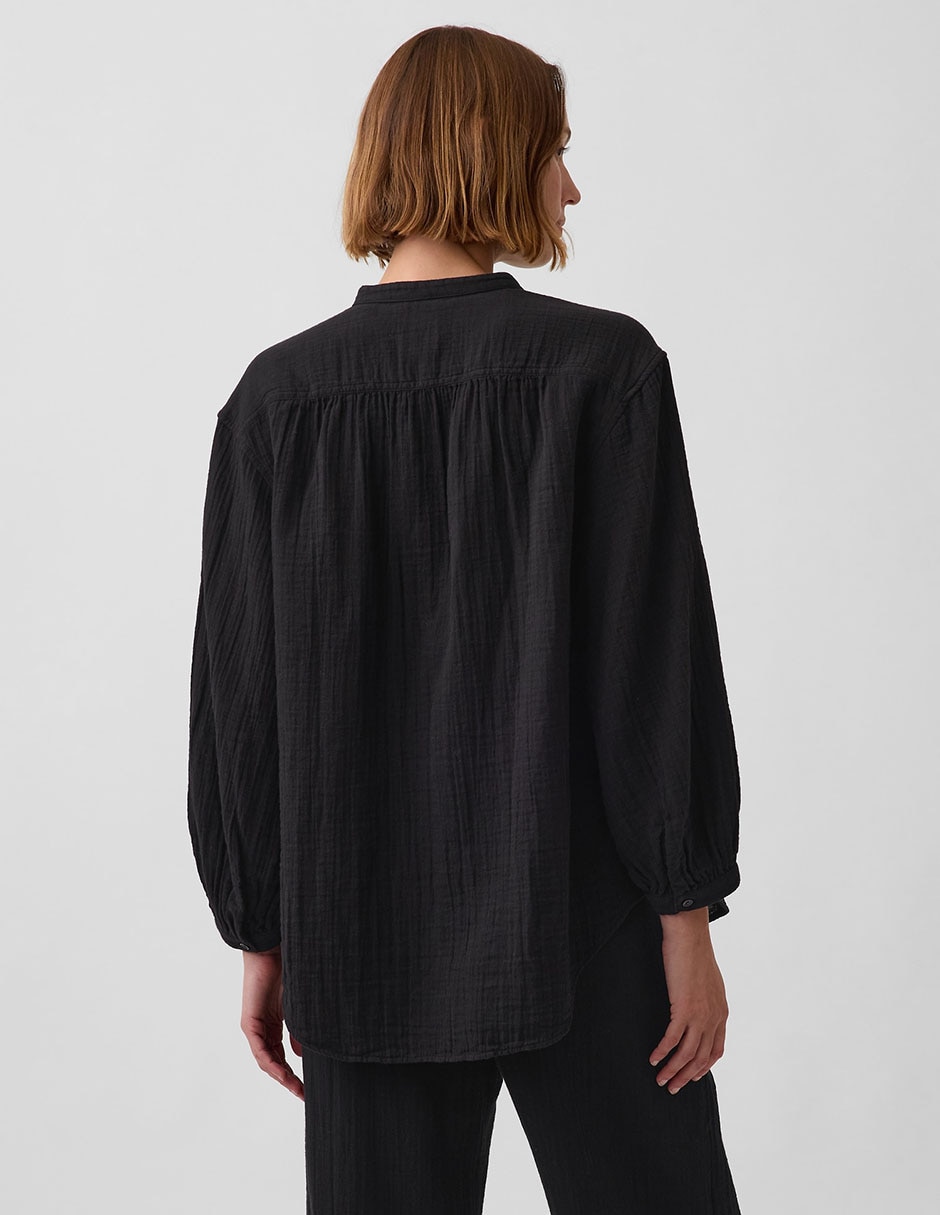 Camisa de algodón manga larga para mujer 3