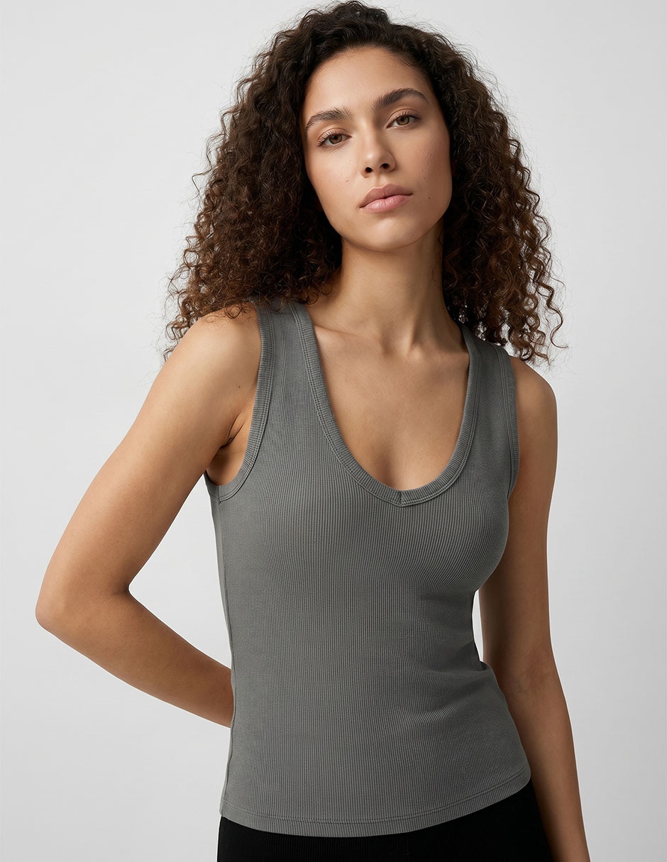 Playera cuello redondo para mujer