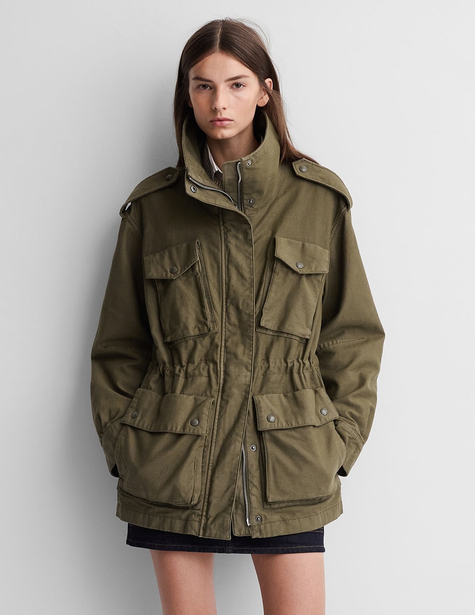 Gap x A.P.C. Chamarra Utilitaria con Bolsillos para Mujer