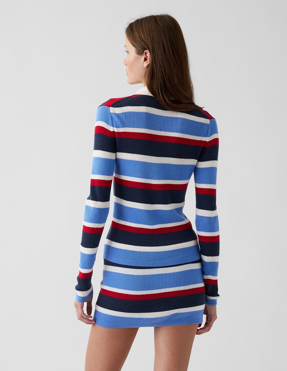 Suéter cuello polo para mujer 5