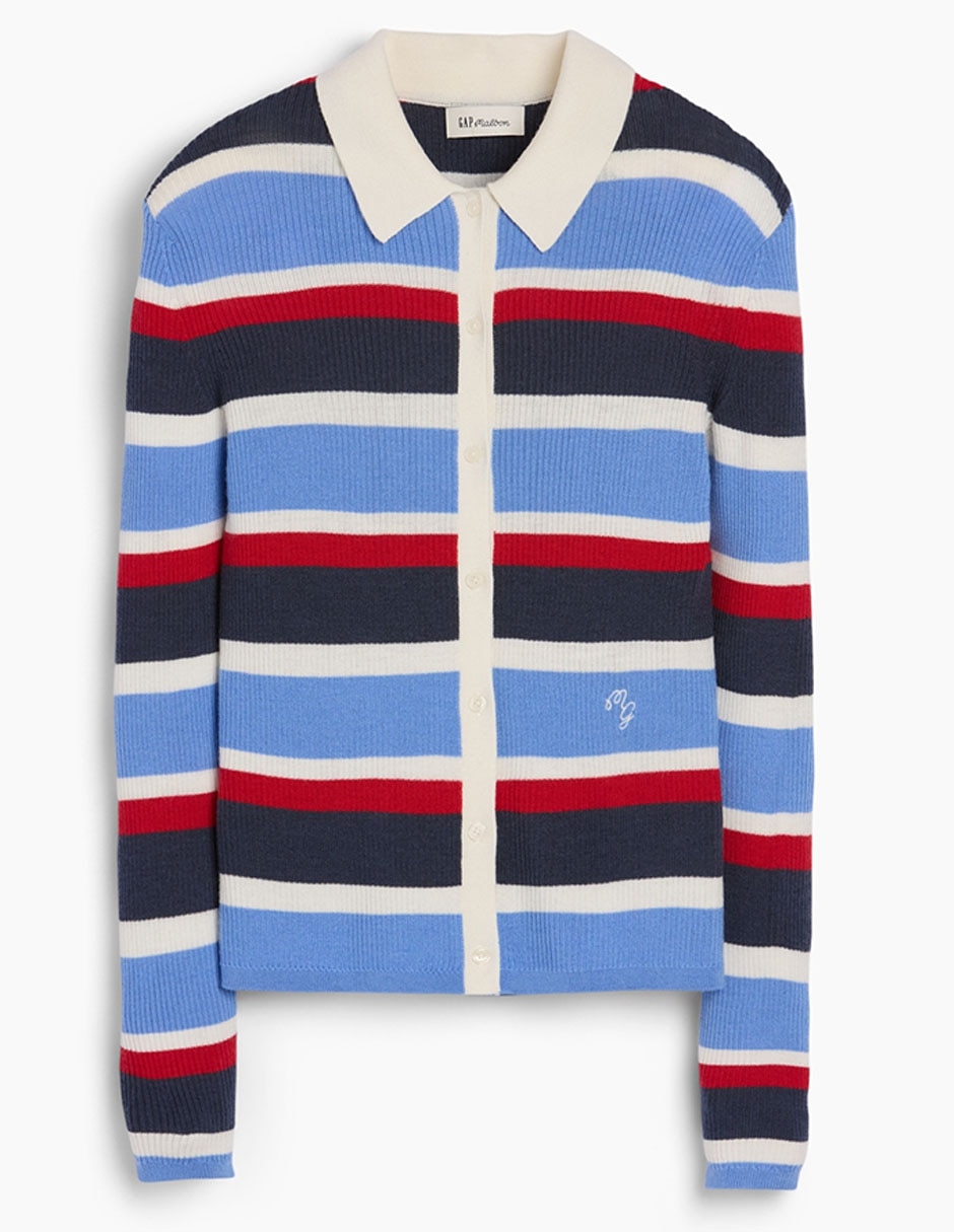 Suéter cuello polo para mujer 7
