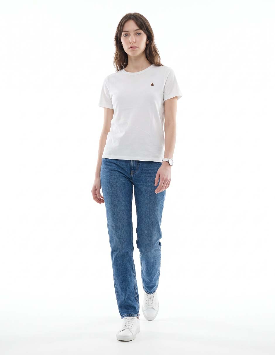 Playera manga corta cuello redondo para mujer 3