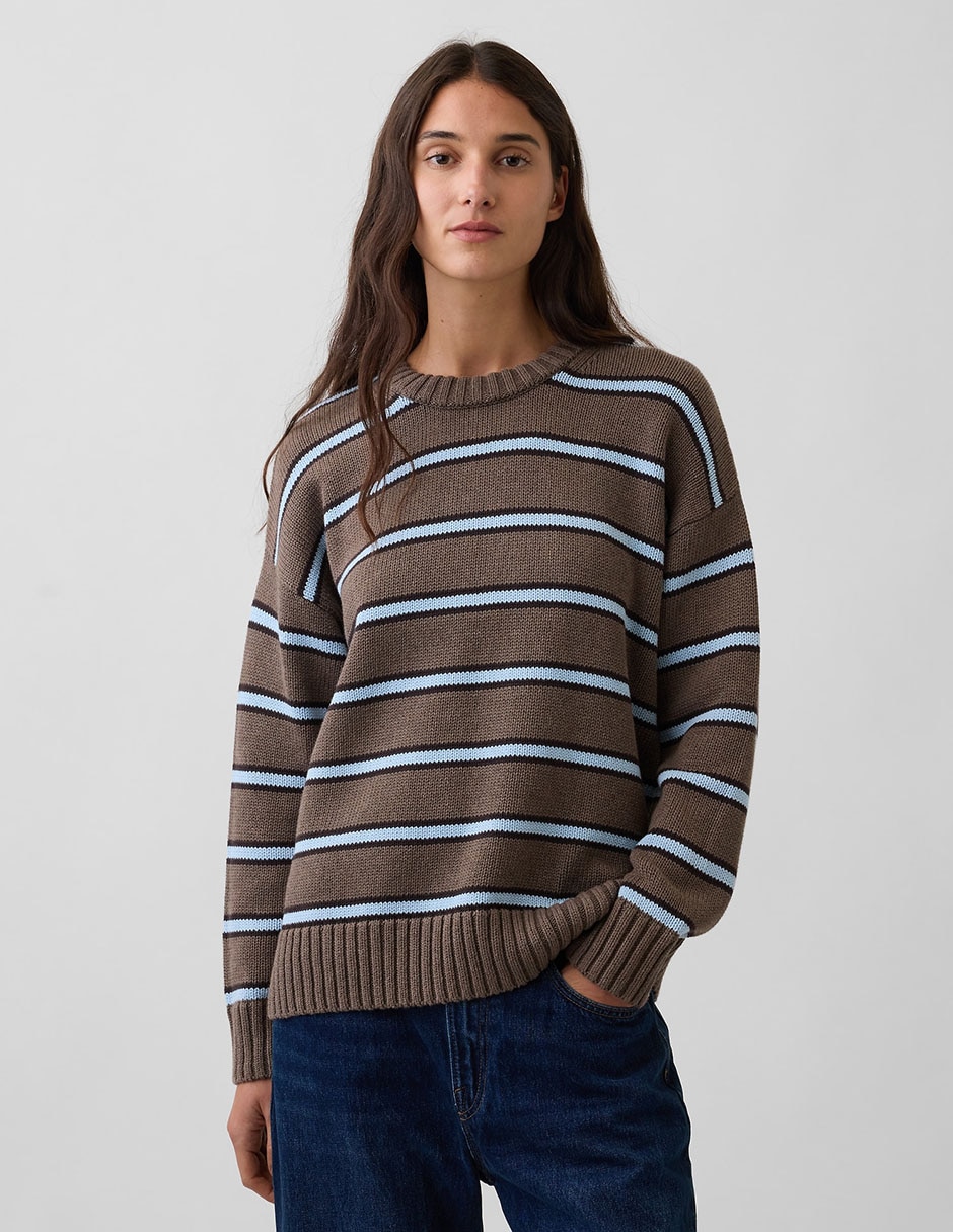 Suéter cuello redondo para mujer
