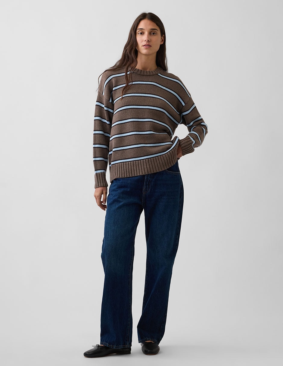 Suéter cuello redondo para mujer