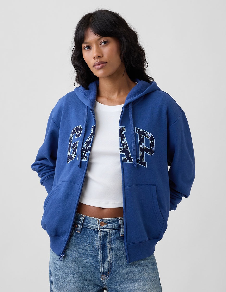 Sudadera con capucha y bolsas para mujer