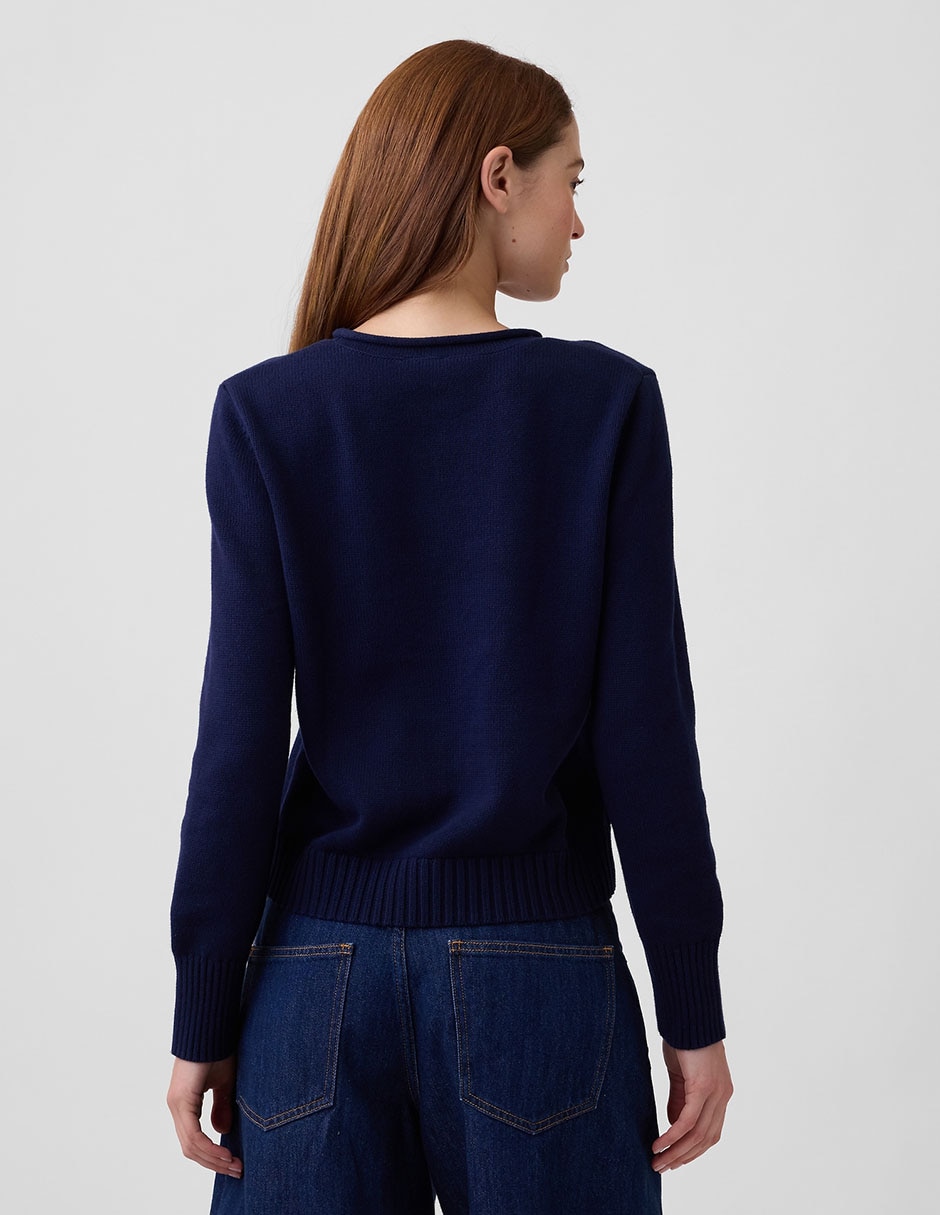 Suéter cuello redondo para mujer