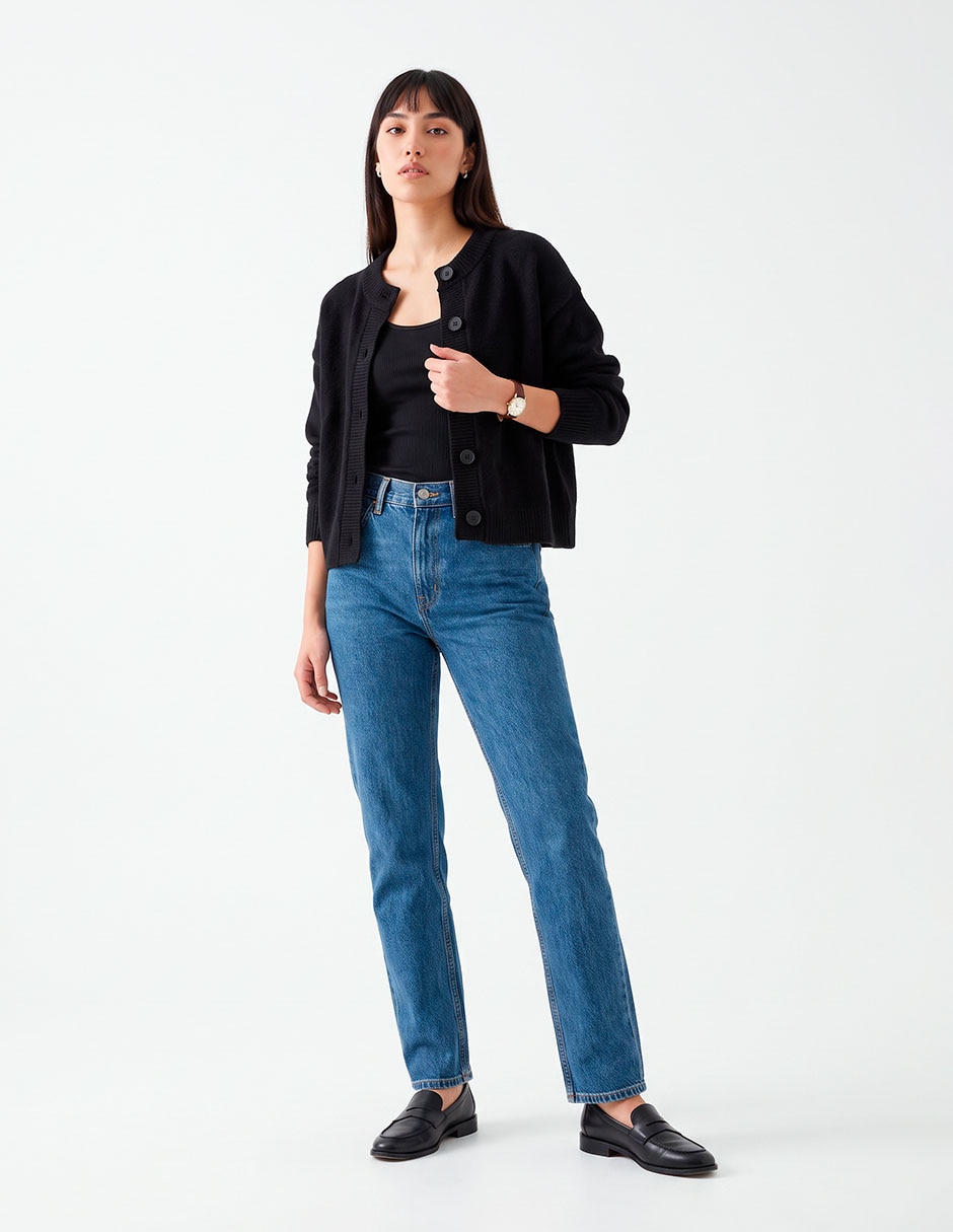Suéter cuello redondo para mujer 1