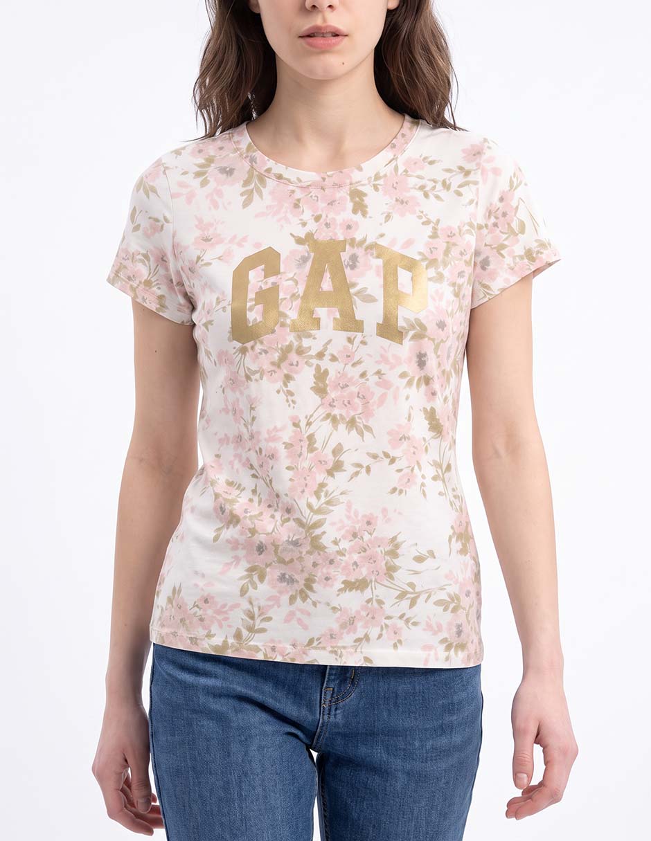 Playera manga corta cuello redondo para mujer 3