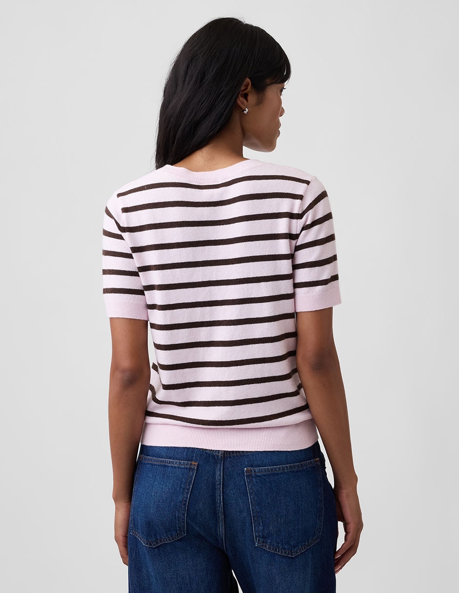 Playera manga corta cuello redondo mujer 2