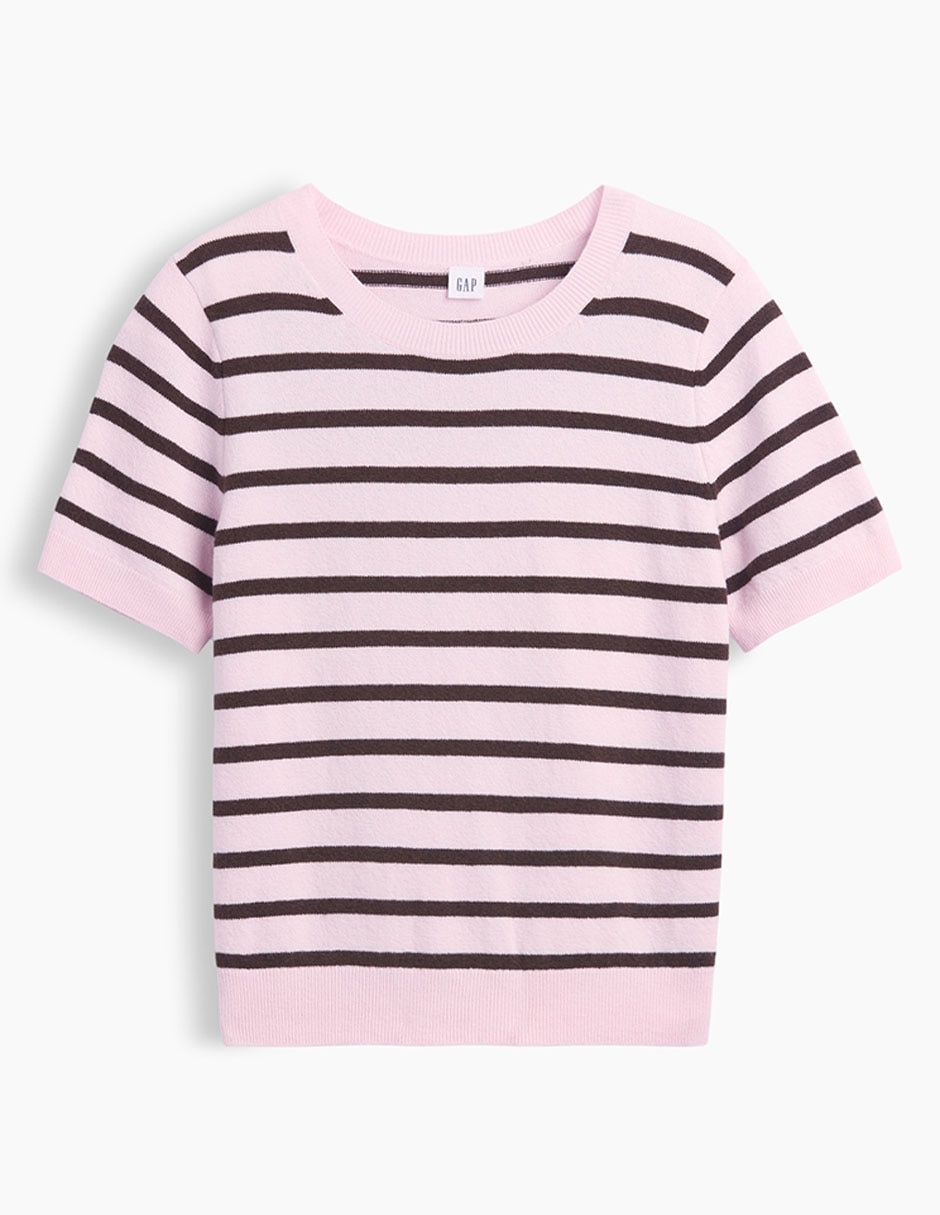 Playera manga corta cuello redondo mujer 5