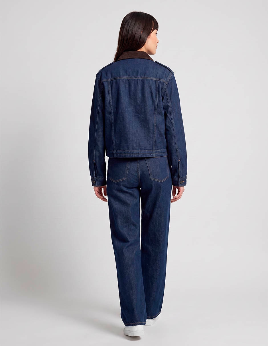 Chamarra casual de mezclilla para mujer 4