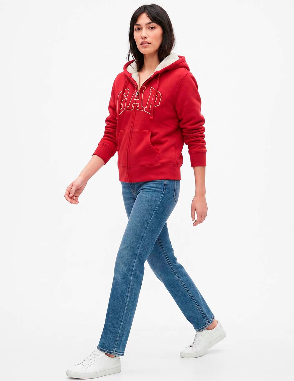 Sudadera con capucha y bolsa para mujer 1