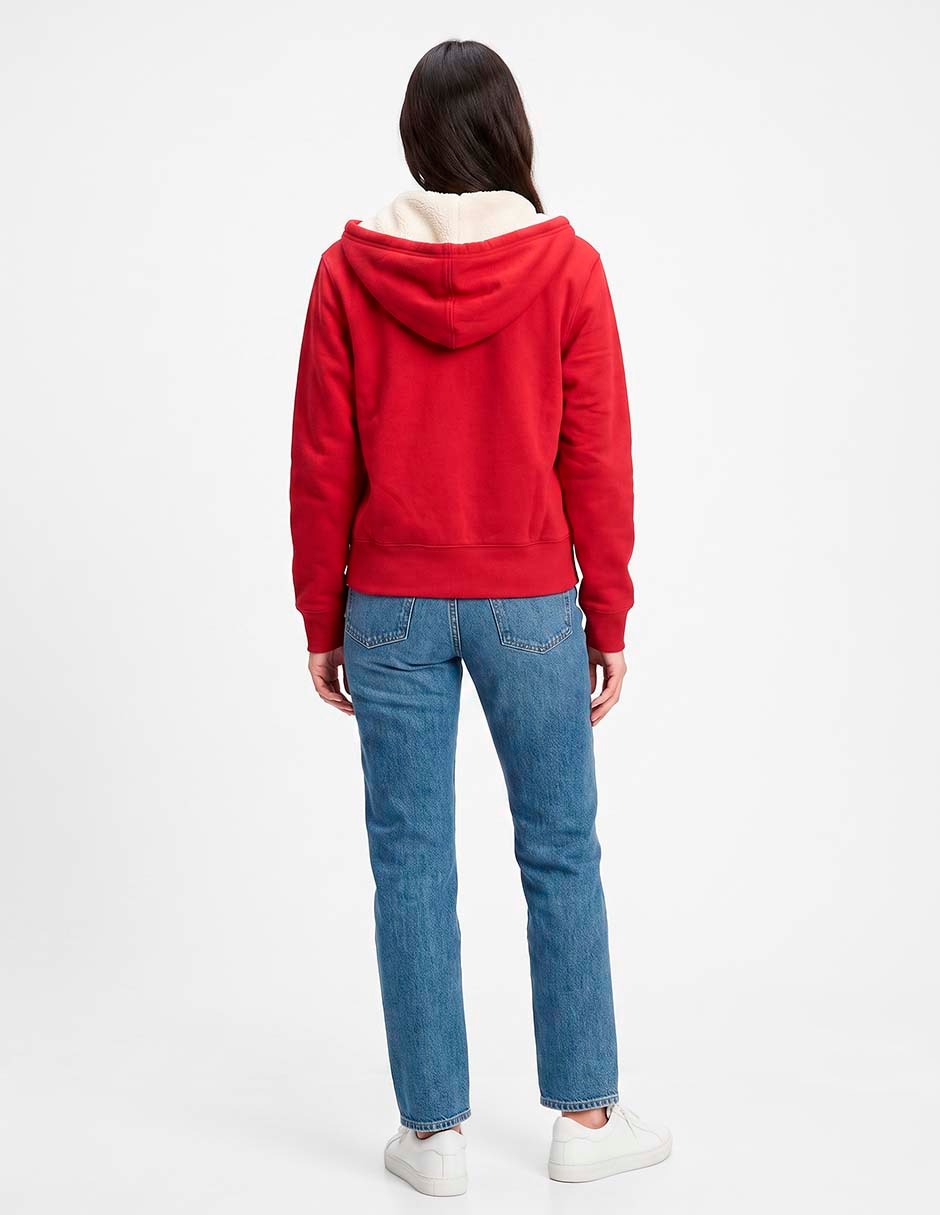 Sudadera con capucha y bolsa para mujer 3