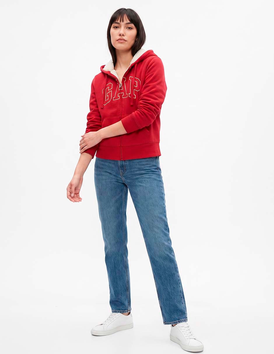 Sudadera con capucha y bolsa para mujer 2