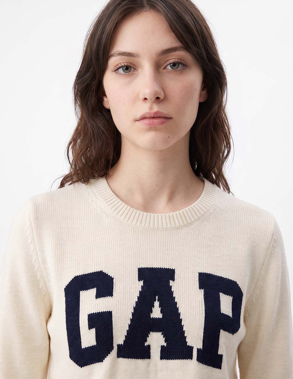 Suéter cuello redondo para mujer