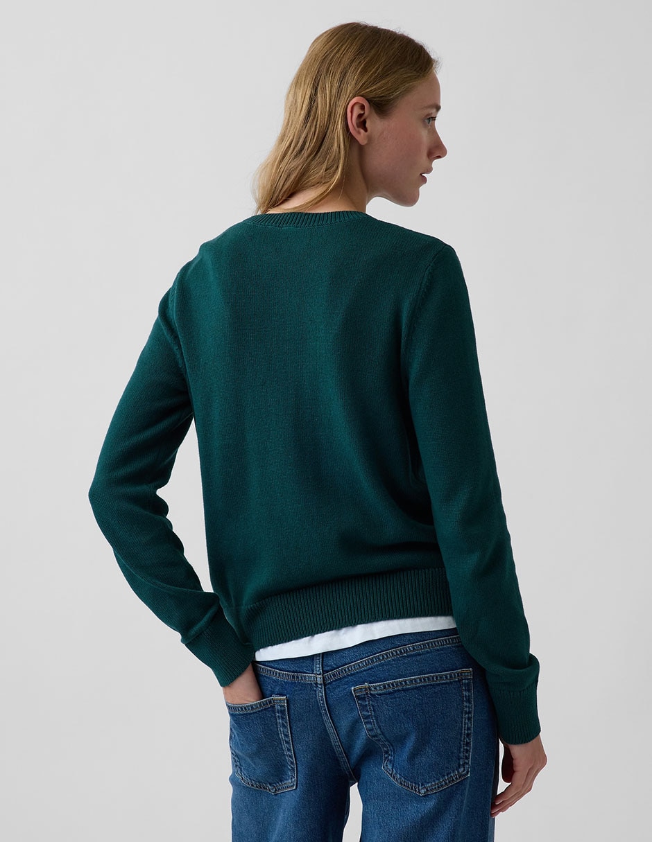 Suéter cuello redondo para mujer 3