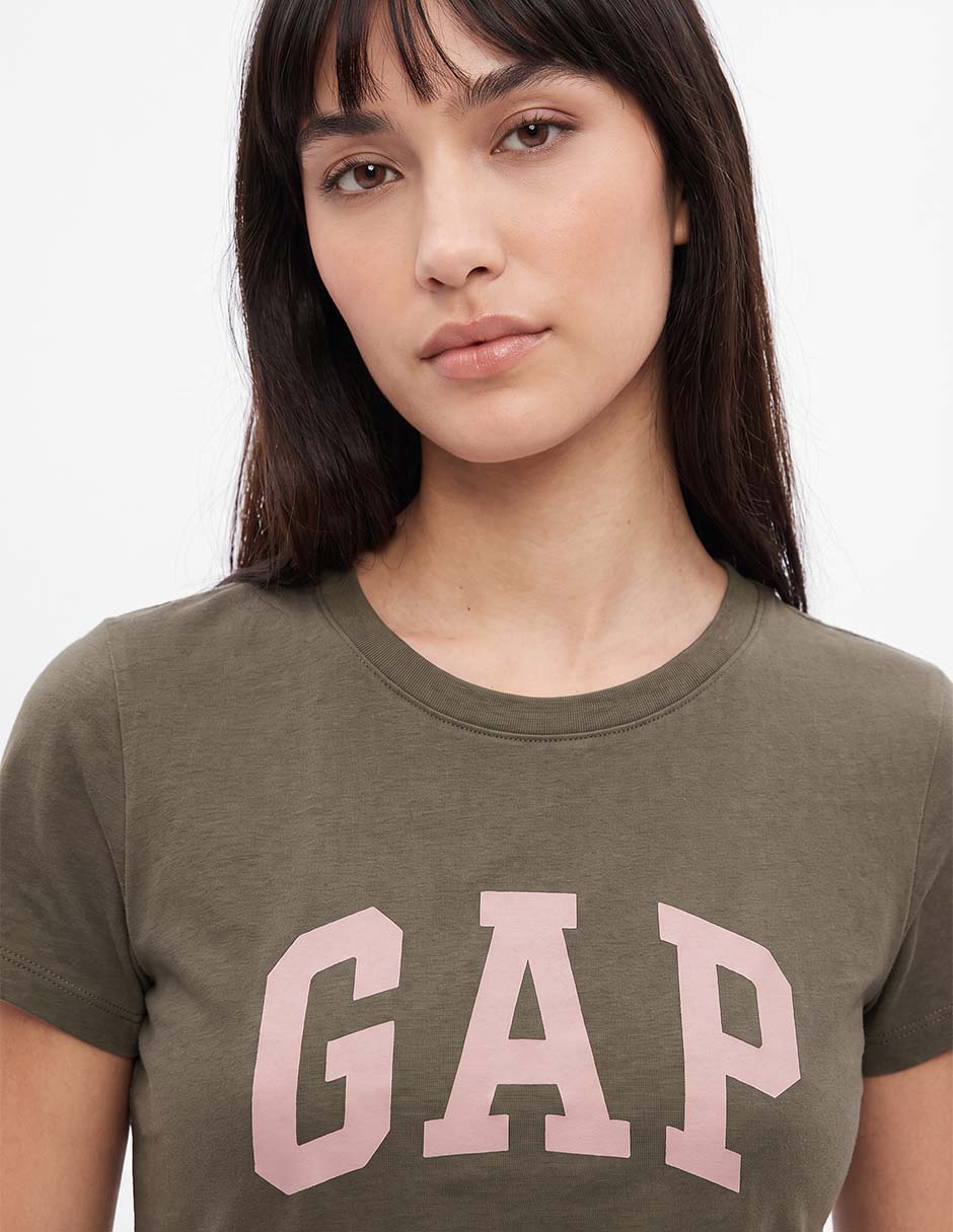 Playera manga corta cuello redondo para mujer 3