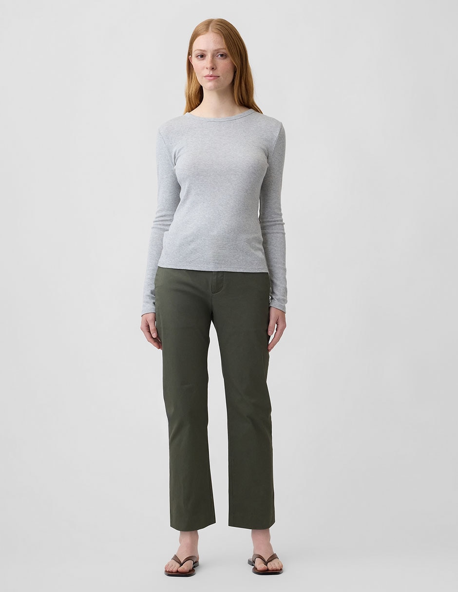 Pantalón chino recto para mujer 3
