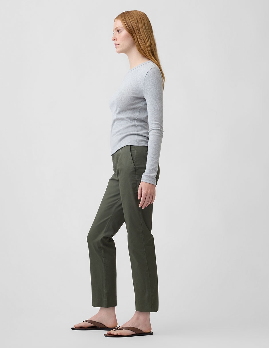 Pantalón chino recto para mujer 4